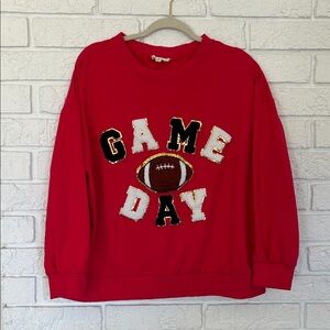 BiBi Red Game Day Sweatshirt